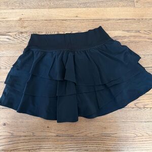 Aerie Black Layered Athletic Skort